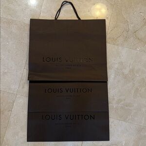 Iconic Louis Vuitton Elegant Brown Gift Bags